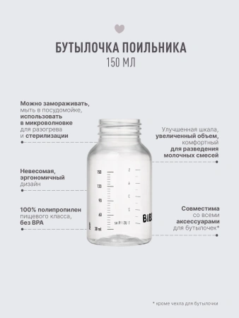 BIBS Поильник с силиконовой соской 150 мл.
