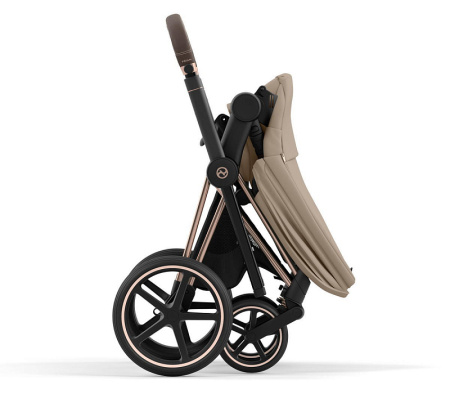 Cybex Детская коляска Priam IV Rosegold 2 в 1 Cozy Beige + спальный блок Lux Carry Cot