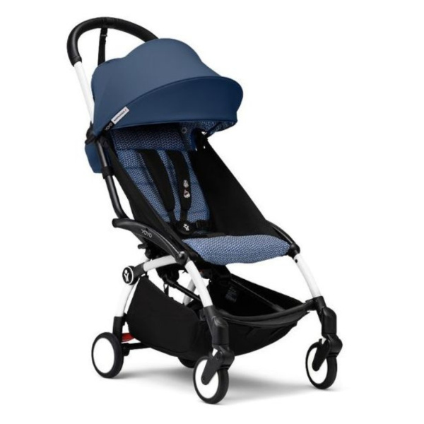 Stokke YOYO3 прогулочная коляска White Air France белая синяя