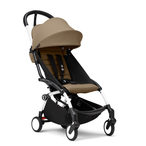 Stokke YOYO3 прогулочная коляска White Toffee белая коричневая