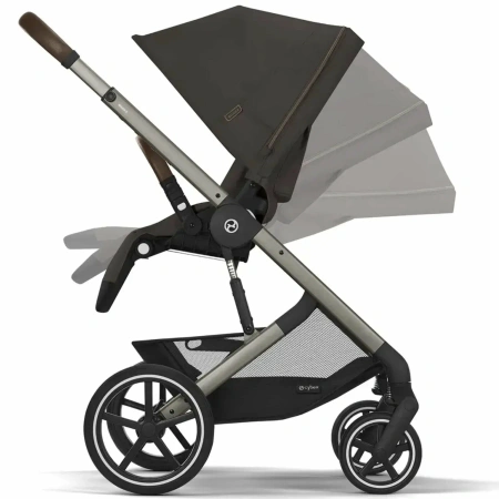 Cybex Детская коляска Balios S Lux TPE 2-в-1 c дождевиками Chocolate Brown