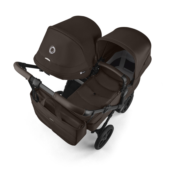 Bugaboo Коляска для погодок Donkey 6 Duo, BLACK/COCOA BROWN-COCOA BROWN