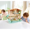 Hape Игровой набор Мини-дом: Веселая семья тигров Майло и Мелоди, 11 предметов