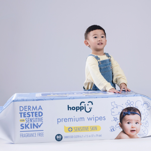Hoppi Влажные салфетки Premium Sensitive Wipes 80 шт
