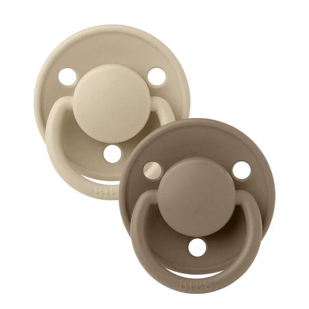BIBS Набор пустышек De Lux Silicone 0-6 месяцев 2шт.