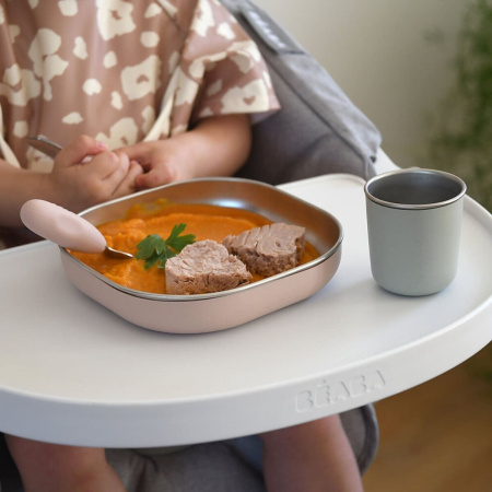 Beaba Stainless Meal Set Coton Candy набор детской посуды