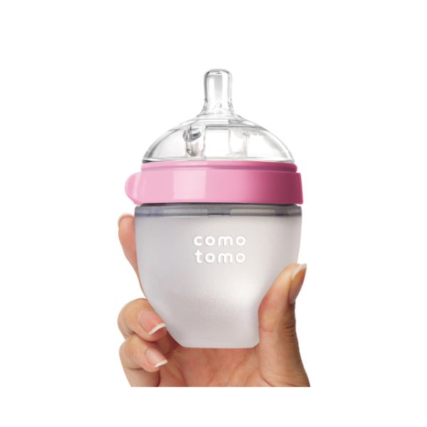 Comotomo Бутылочка для кормления Comotomo Natural Feel Baby Bottle (150 мл.) - Розовый