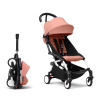 Stokke YOYO3 White Ginger белая рама и розовый прогулочный блок