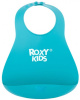 Roxy Kids Нагрудник для кормления мягкий с кармашком - Бирюзовый