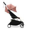 Stokke YOYO3 White Ginger белая рама и розовый прогулочный блок
