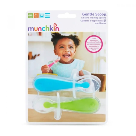 Munchkin Ложки детские с ограничителем Gentle Scoop (2 шт) 6+