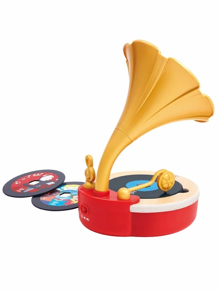 Hape Игрушка для малышей каталка - сортер "Божья коровка", 5 предметов в наборе
