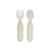 Beaba Набор из 2 столовых приборов из нержавеющей стали: LOT 2 PRE-COUVERTS INOX - V GREY
