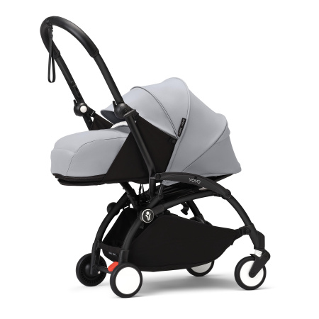 Stokke YOYO3 коляска универсальная 2в1 с мягкой люлькой Black/Stone