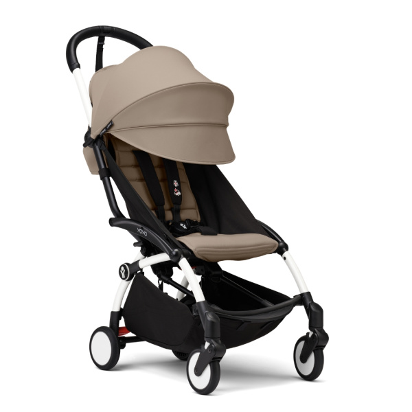 Stokke YOYO3 прогулочная коляска White Taupe белая бежевая