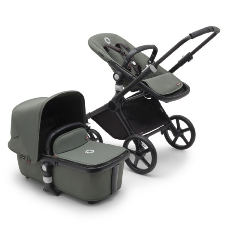 Bugaboo Коляска универсальная 2в1 Fox Cub complete - BLACK/FOREST GREEN-FOREST GREEN