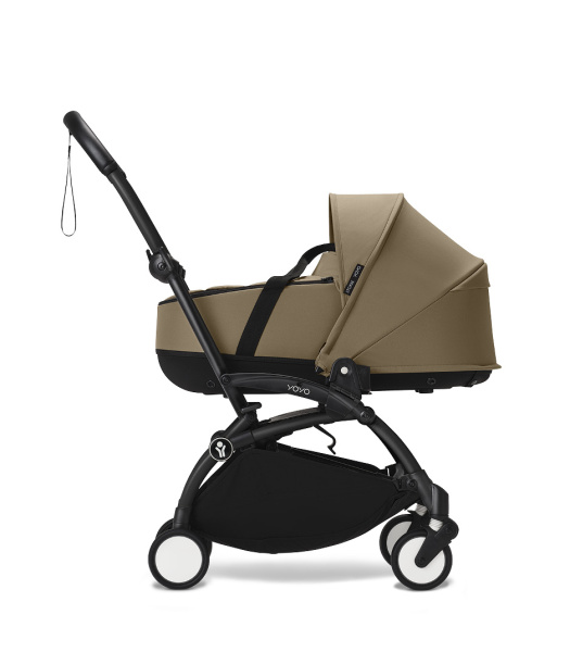 Stokke YOYO3 коляска универсальная 2в1 с каркасной люлькой bassinet Black/Toffee