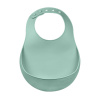 Beaba Детский нагрудник силиконовый BAVOIR SILICONE - SAGE GREEN