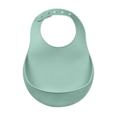 Beaba Детский нагрудник силиконовый BAVOIR SILICONE - SAGE GREEN