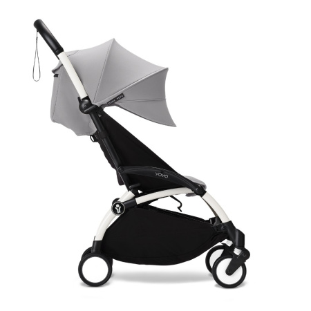Stokke YOYO3 White Stone белая рама и серый прогулочный блок