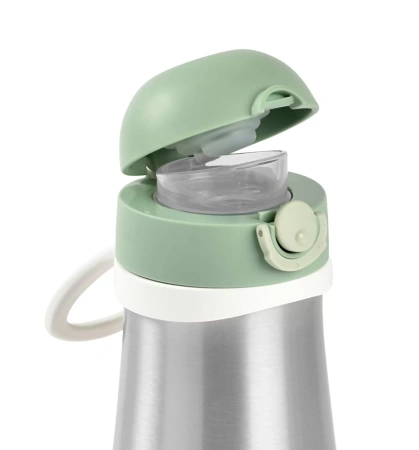 Beaba Поильник термос GOURDE INOX + ANSE 350ML (Beaba Поильник термос GOURDE INOX + ANSE 350ML -  SAGE GREEN)