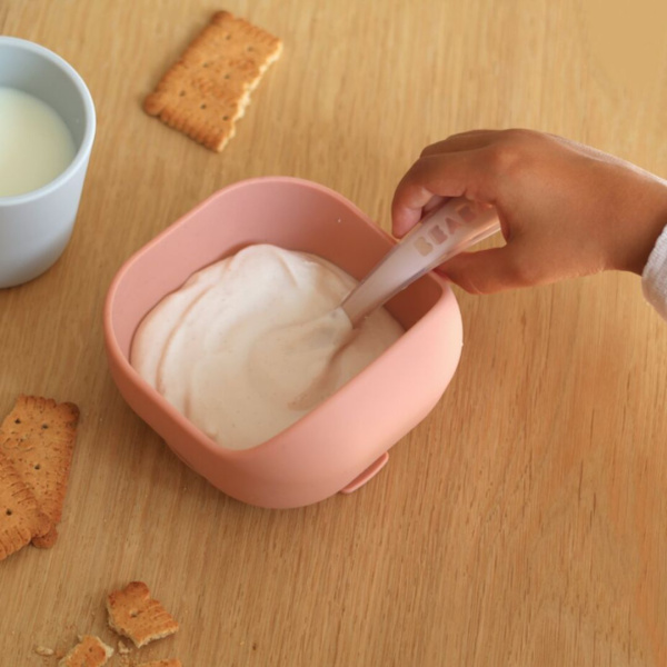 Beaba 2ND AGE SILIC SPOON — силиконовая ложка для самостоятельного питания от 8 месяцев