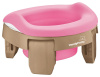 Roxy Kids Дорожный горшок HandyPotty 3-в-1 с многоразовой вкладкой - Бежевый/розовый