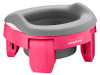 Roxy Kids Дорожный горшок HandyPotty 3-в-1 с многоразовой вкладкой - Фуксия/серый