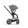 Cybex Детская коляска Priam IV Rosegold 2-в-1 Mirage Grey + спальный блок Lux Carry Cot