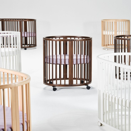 Овальная кроватка Stokke Sleepi Mini V3 из натурального бука
