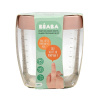 Beaba Контейнер стеклянный, с крышкой, 250мл, для хранения продуктов PORTION VERRE - OLD PINK