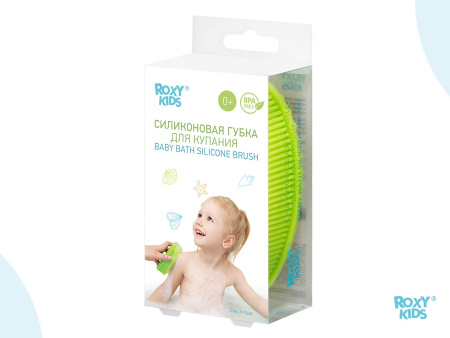 Roxy Kids Силиконовая антибактериальная губка для купания