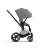Cybex Детская коляска Priam IV Rosegold 2-в-1 Mirage Grey + спальный блок Lux Carry Cot