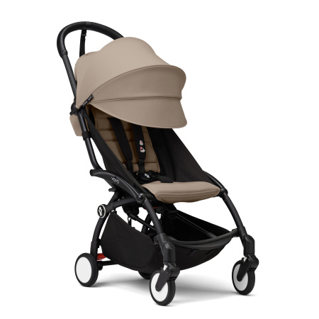Stokke YOYO3 коляска универсальная 2в1 с мягкой люлькой Black/Taupe