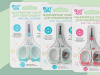 Roxy Kids Маникюрные ножницы с прорезиненными ручками и чехлом