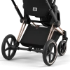 Cybex Детская коляска Priam IV Rosegold 2-в-1 Sepia Black + спальный блок Lux Carry Cot