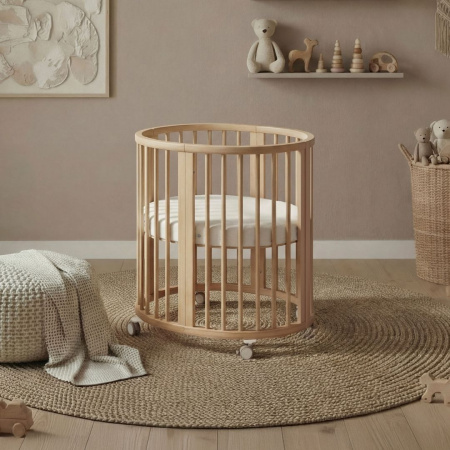 Овальная кроватка Stokke Sleepi Mini V3 из натурального бука