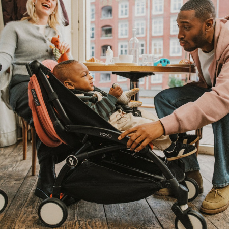 Stokke YOYO3 White Air France белая рама и синий прогулочный блок