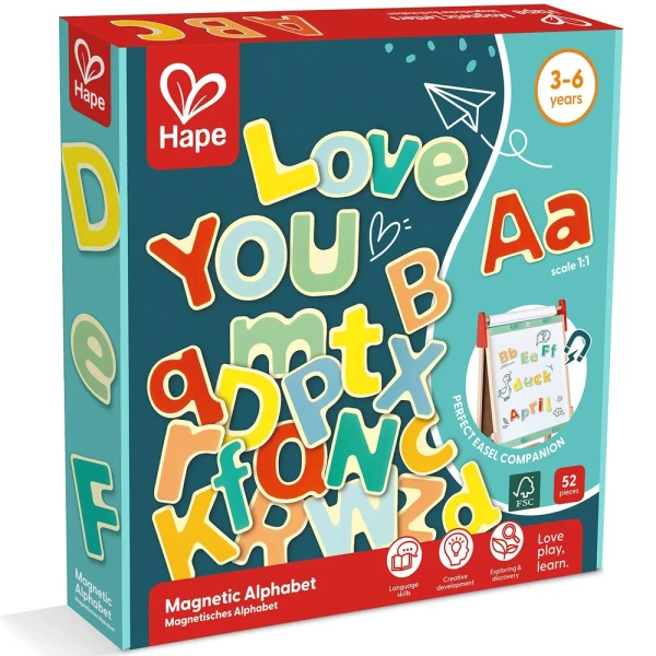 Hape Деревянные "Магнитные буквы" учим английский