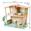 Hape Игровой набор Мини-дом: Веселая семья тигров Майло и Мелоди, 11 предметов