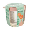 Beaba Контейнер стеклянный, с крышкой, 250мл, для хранения продуктов PORTION VERRE - OLD PINK