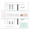 SwaddleDesigns Набор пеленок муслин 4 шт. - Gold and Graphite, Soft Black with Touch of Gold Shimmer