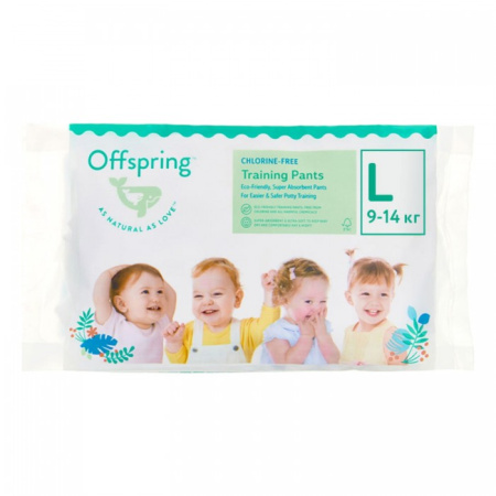 Offspring трусики-подгузники, Travel pack L 9-14 кг. 3 шт. 3 расцветки
