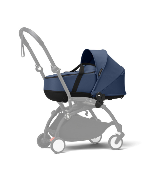 Stokke YOYO³ коляска универсальная 2 в 1 с каркасной люлькой Bassinet Black/Air France