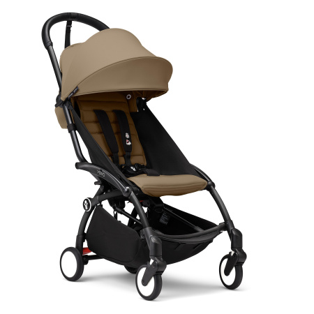 Stokke YOYO3 коляска универсальная 2в1 с мягкой люлькой Black/Toffee