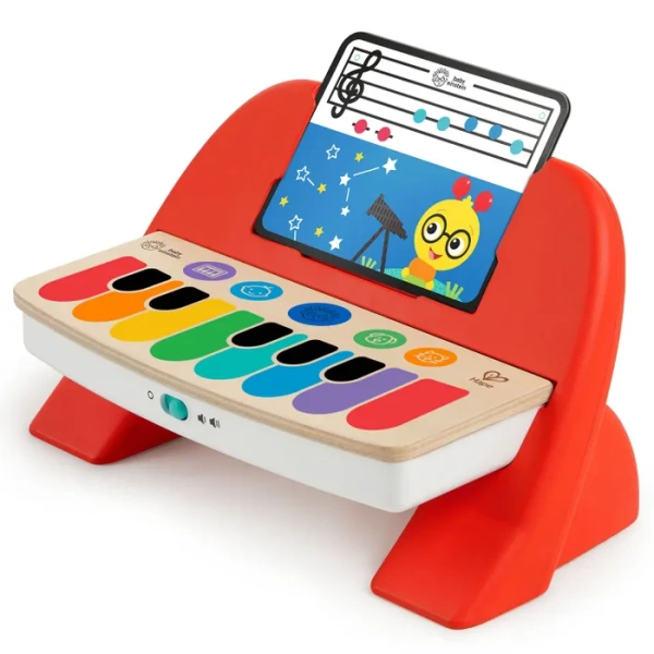 Hape Музыкальная игрушка для малышей Пианино, 7 клавиш, сенсорное, красное