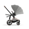 Cybex Детская коляска Priam IV Rosegold 2-в-1 Mirage Grey + спальный блок Lux Carry Cot