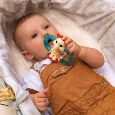 Двойной прорезыватель Vulli Sophie la girafe с охлаждающими кольцами