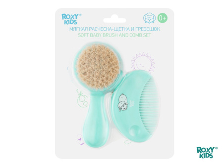 Roxy Kids Расческа и щетка с ворсом из овечьей шерсти