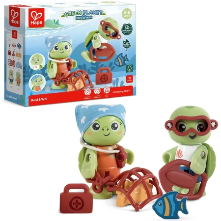 Hape Дружная семья черепах Кейл и Вай, серия: дружная семья